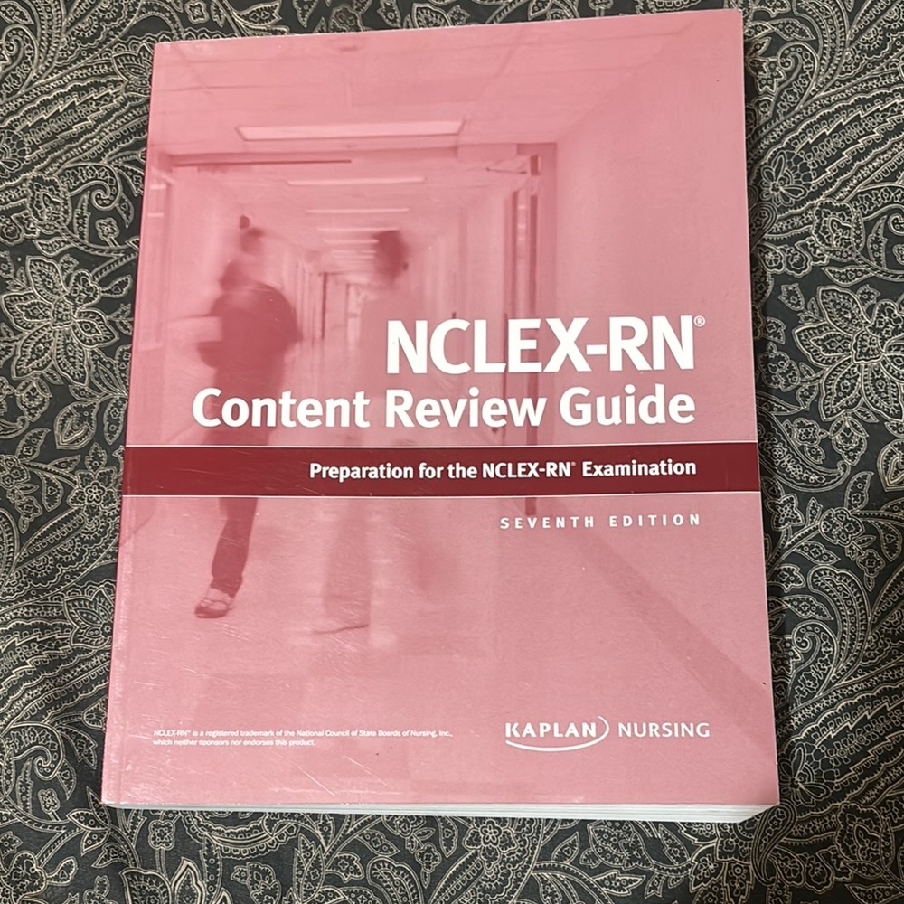 Kaplan Nursing NCLEX-RN Review Guide in Pink